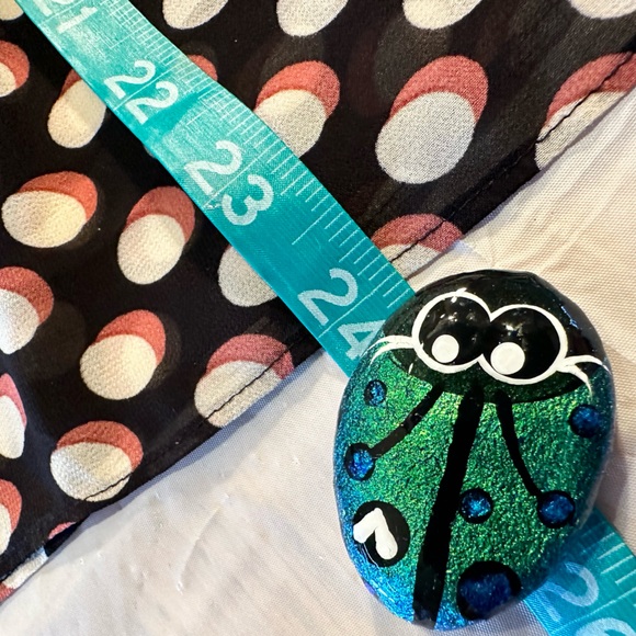 Lauren Conrad Rockabilly Top Peplum Pinup Silhouette Ruffle Polka Dot Medium - Picture 16 of 16